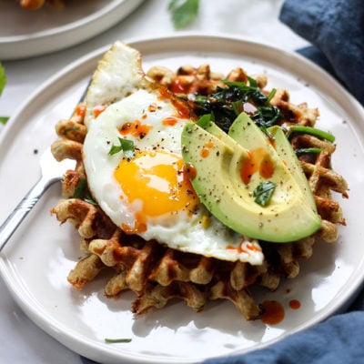 Savory Cheddar Zucchini Waffles