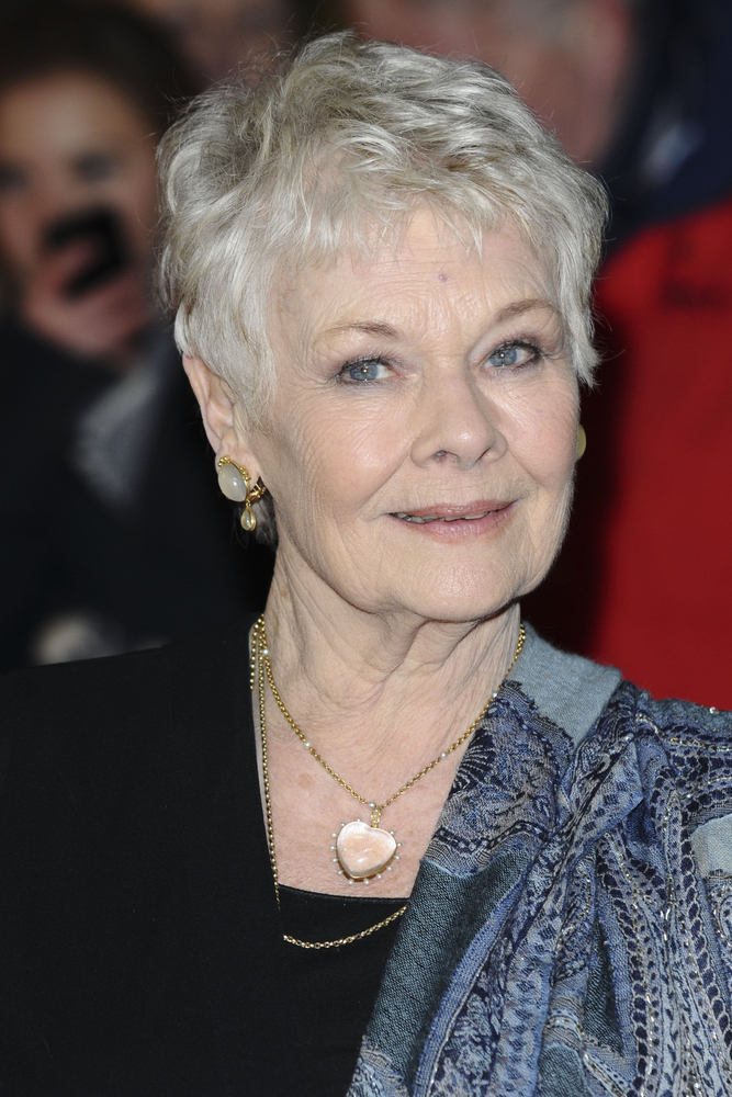 Dame Judy Dench short cropped hairstyle