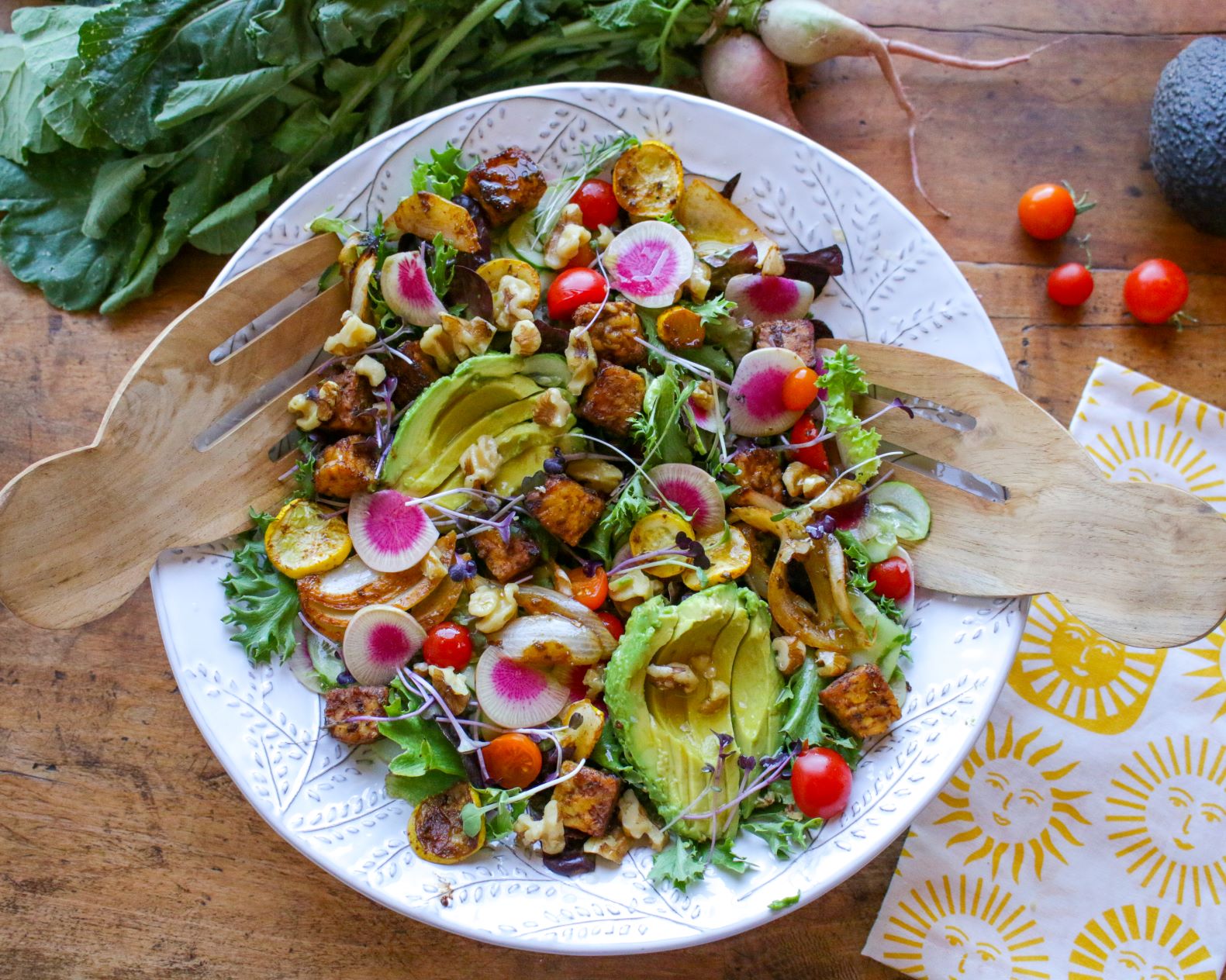 Roasted Tempeh Summer Salad – Sharon Palmer, The Plant Powered ...