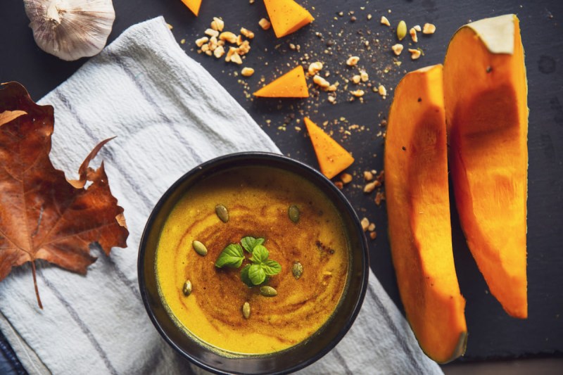 Spiced Pumpkin Lentil Soup