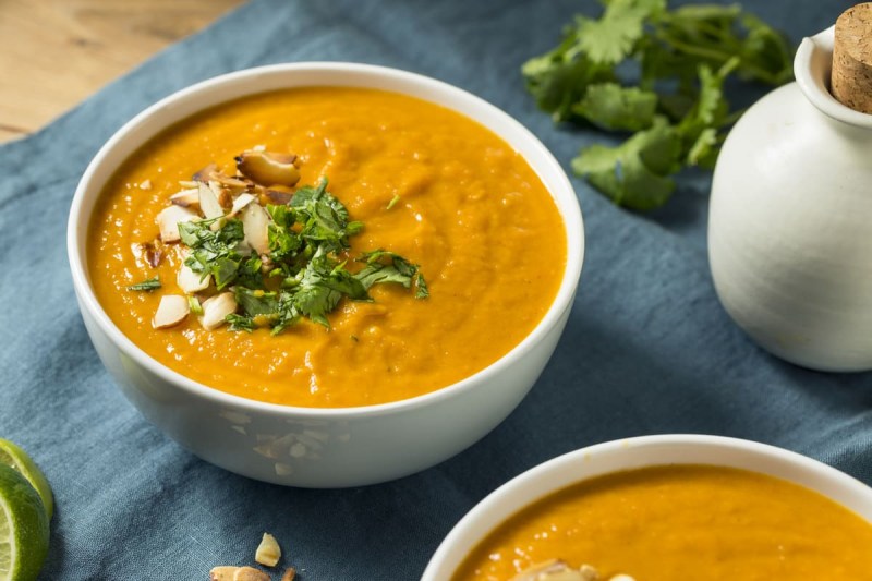 Sweet Potato and Carrot Ginger Soup