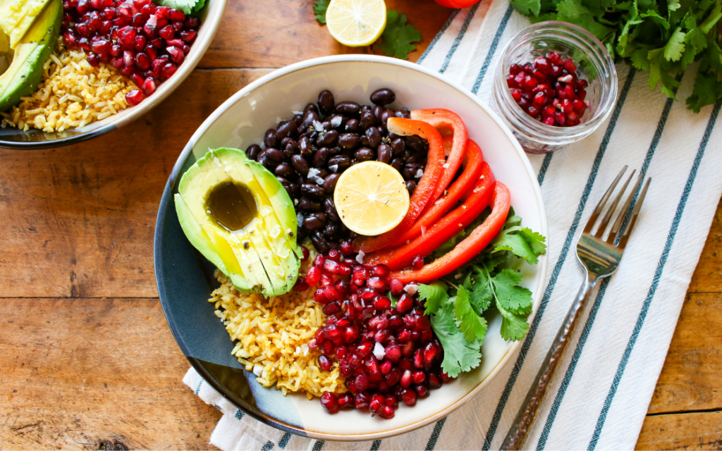 Black Beans and Rice Vegan Bowl